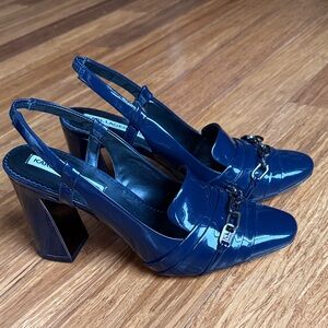 Karl Lagerfeld Navy Blue Heels